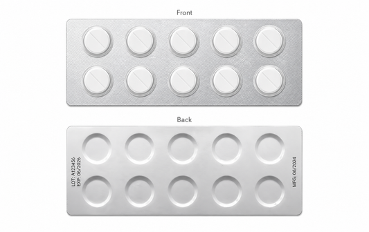 Pharmaceutical Heat Seal Foil Sheets (1,000 sheets)